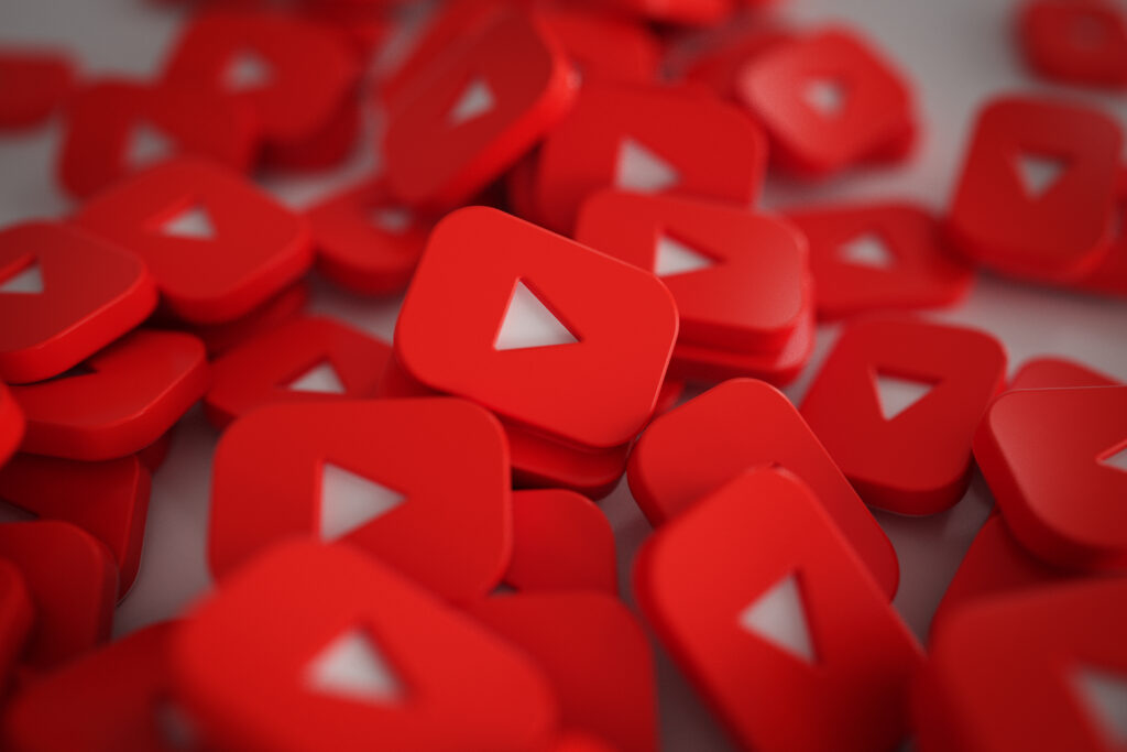 3D Play Button Logos